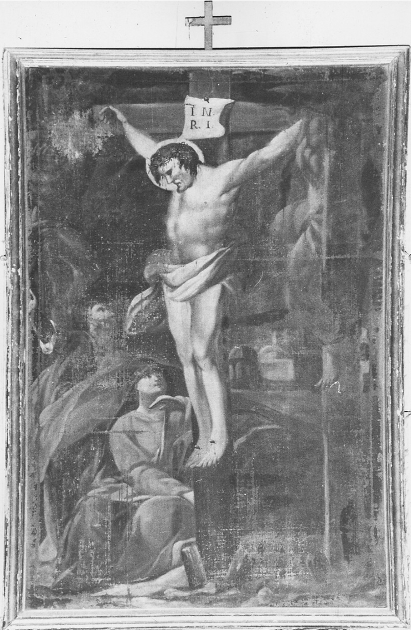 stazione XII: Gesù innalzato e morto in croce (dipinto, elemento d'insieme) - ambito piemontese (sec. XIX)