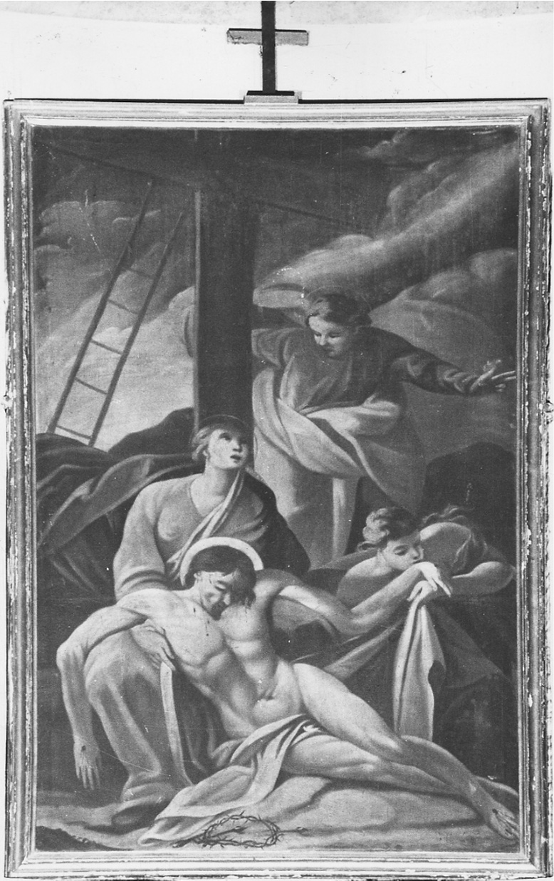stazione XIII: Gesù deposto dalla croce (dipinto, elemento d'insieme) - ambito piemontese (sec. XIX)