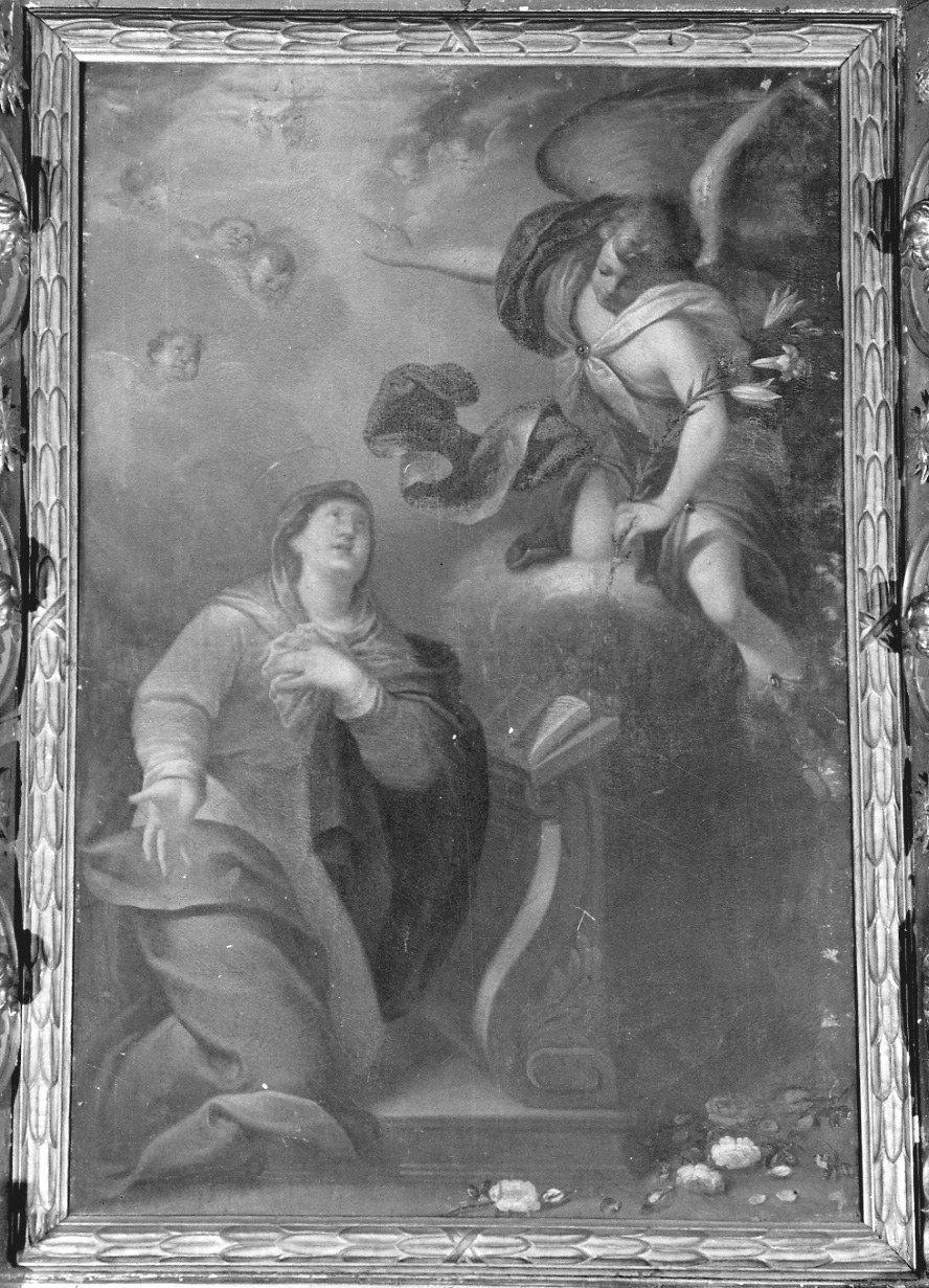 Annunciazione (dipinto, opera isolata) di Caccia Guglielmo detto Moncalvo (maniera) (prima metà sec. XVII)