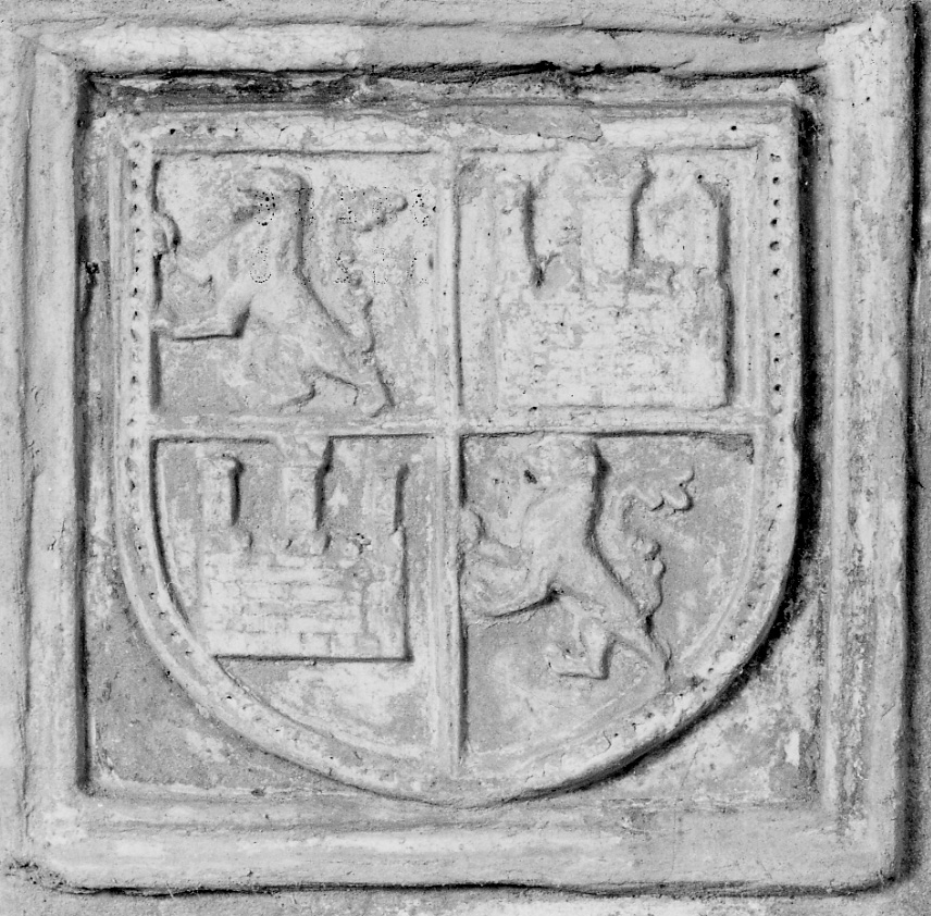 stemma gentilizio (formella, opera isolata) - bottega lombardo-piemontese (sec. XV)