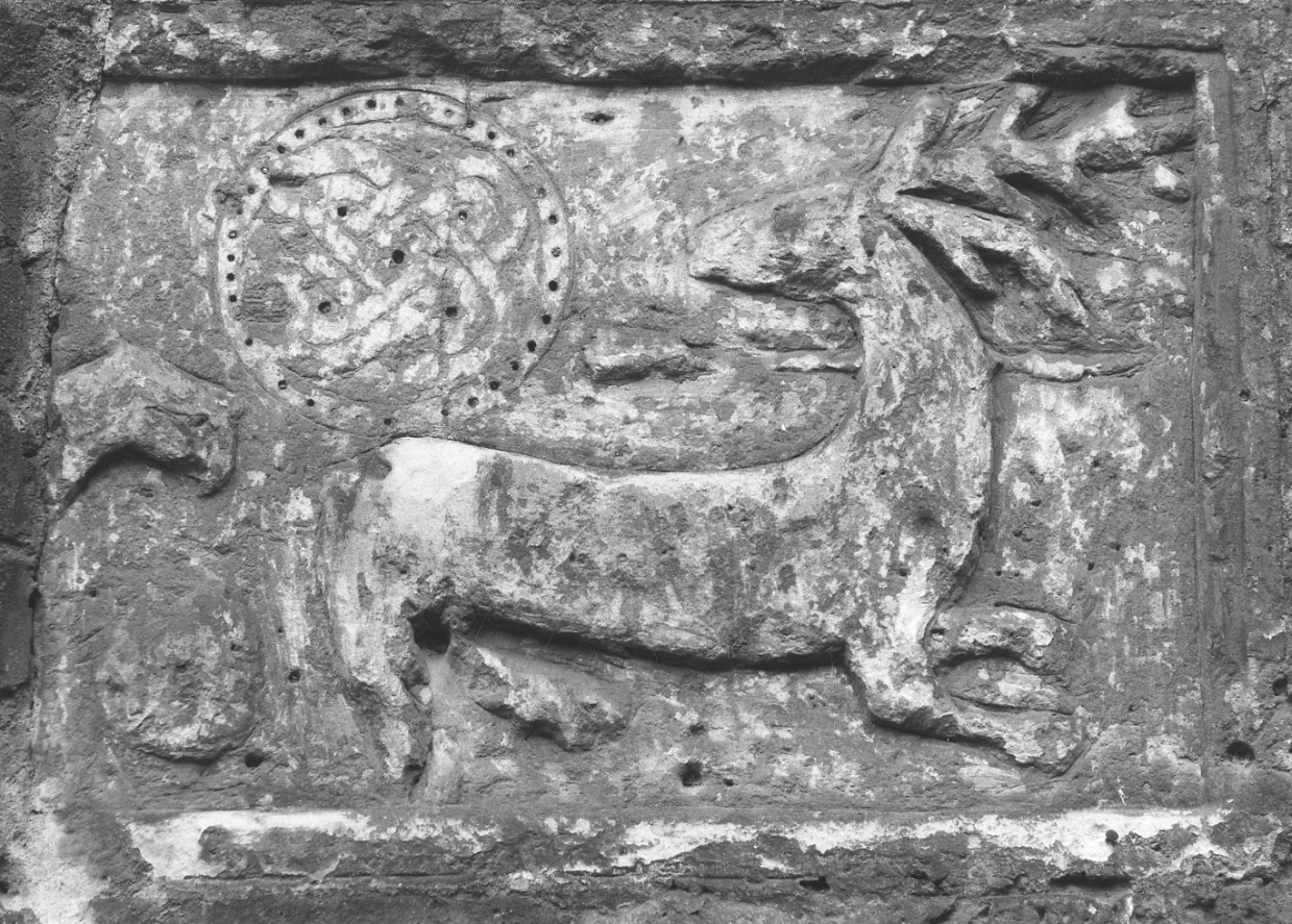 cervo (rilievo, opera isolata) - bottega lombardo-piemontese (seconda metà sec. XII)