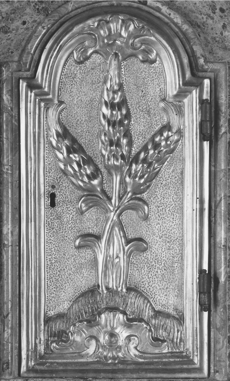 motivi decorativi vegetali (sportello di tabernacolo, elemento d'insieme) - bottega vercellese (seconda metà sec. XVIII)
