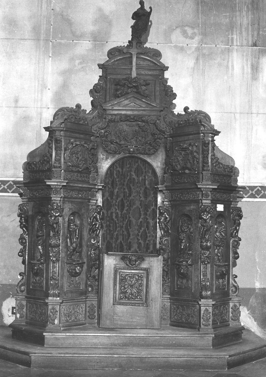 confessionale, insieme - bottega lombardo-piemontese (fine sec. XVII)