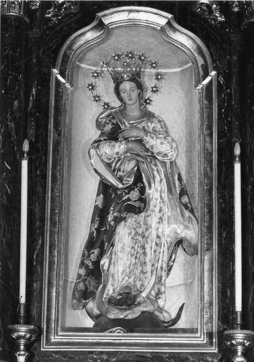 Madonna Immacolata (statua, opera isolata) - bottega piemontese (sec. XVIII)