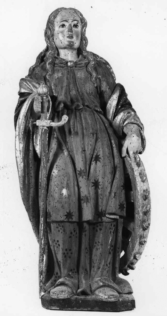 Santa Caterina (scultura, opera isolata) - bottega della Valsesia (metà sec. XVI)