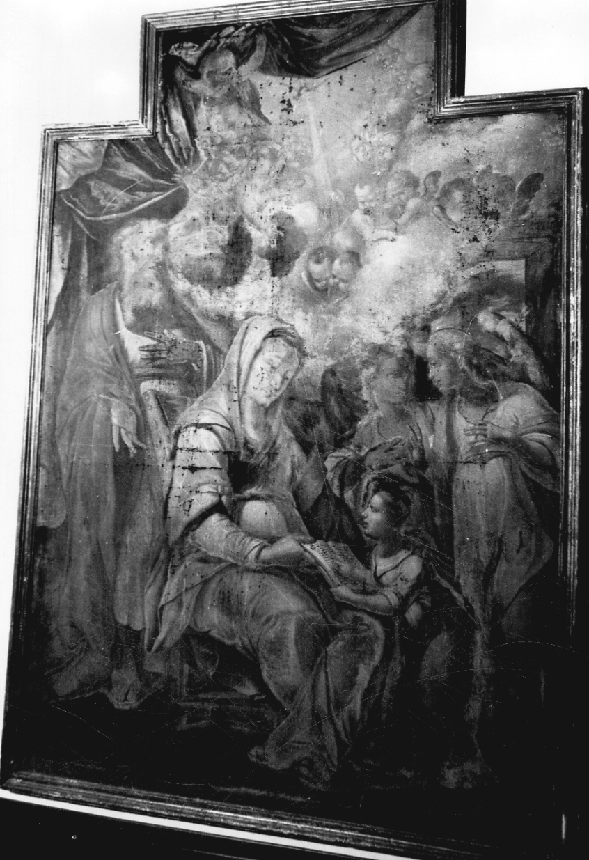 educazione di Maria Vergine (dipinto, opera isolata) - ambito piemontese (sec. XVIII)