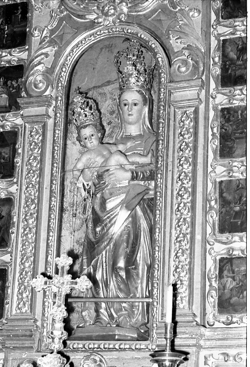 Madonna del Rosario (statua, opera isolata) - bottega della Valsesia (sec. XVII)