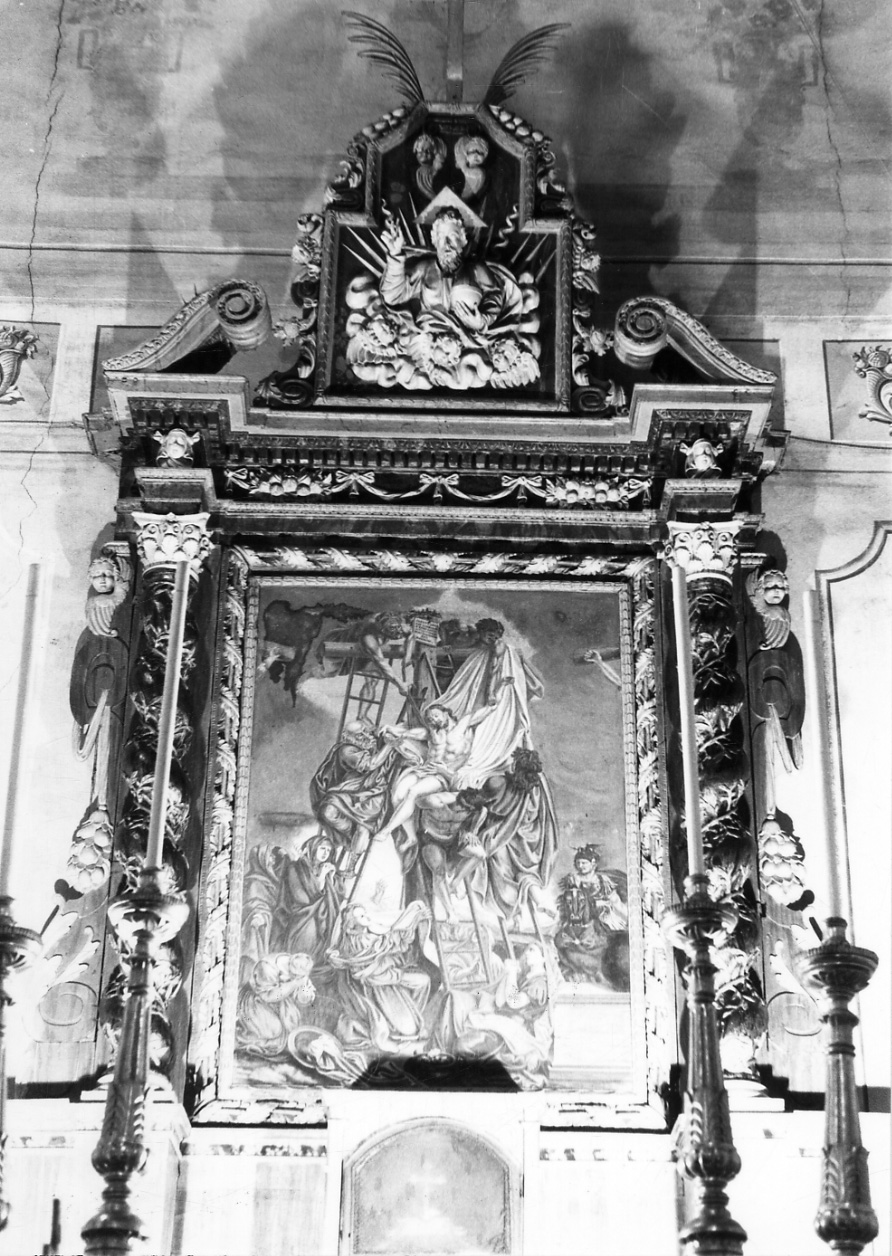 mostra architettonica d'altare, opera isolata - bottega piemontese (seconda metà sec. XVIII)