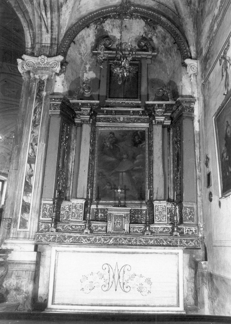 mostra architettonica d'altare, opera isolata - bottega biellese (ultimo quarto sec. XVII)