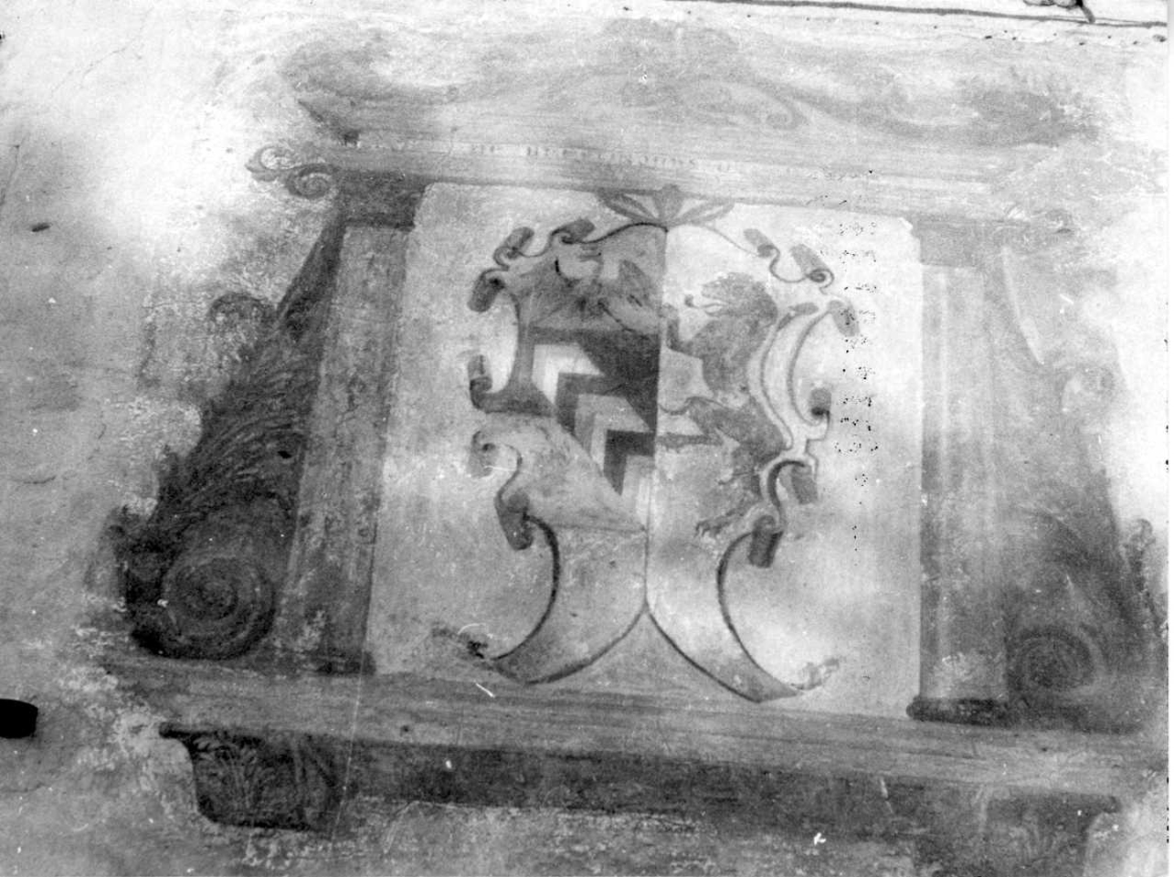 stemma gentilizio della famiglia d'Adda (dipinto, opera isolata) - ambito piemontese (seconda metà sec. XVII)
