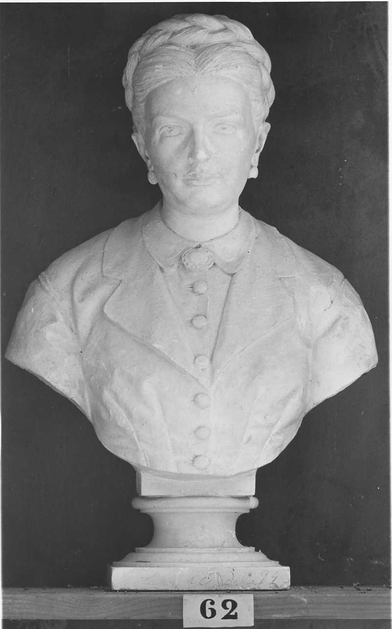 ritratto a mezzo busto di Adele Lanza (busto, opera isolata) di Della Vedova Pietro (seconda metà sec. XIX)