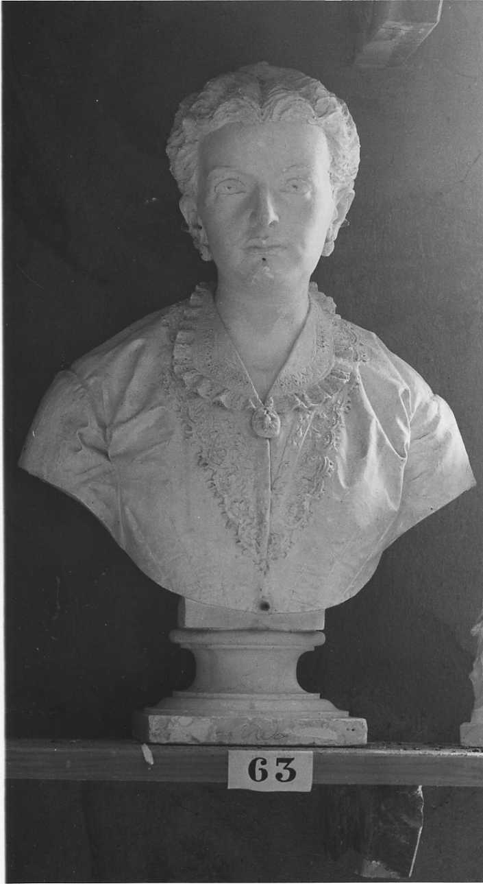 ritratto a mezzo busto di Adele Lanza (busto, opera isolata) di Della Vedova Pietro (seconda metà sec. XIX)