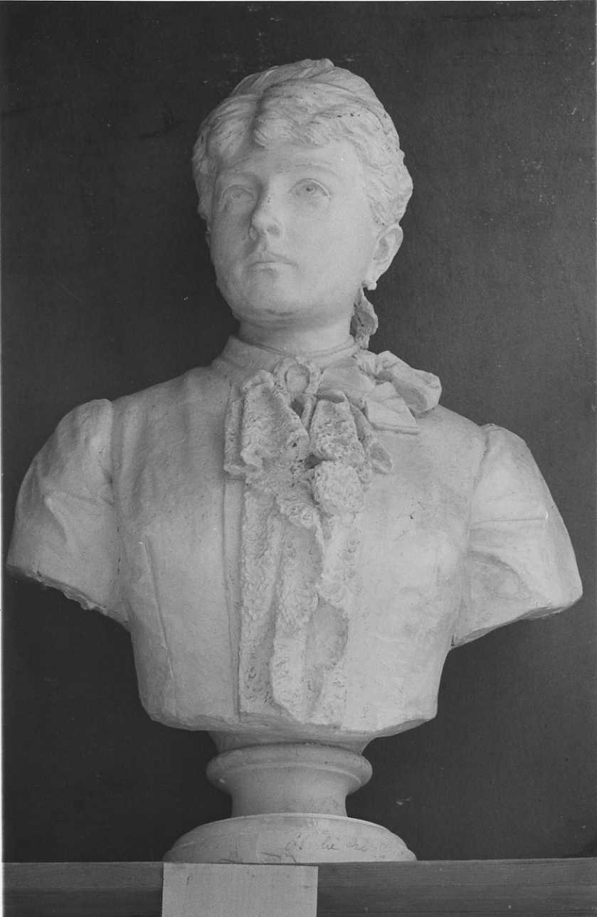 ritratto a mezzo busto della signora Gianzana (busto, opera isolata) di Della Vedova Pietro (seconda metà sec. XIX)