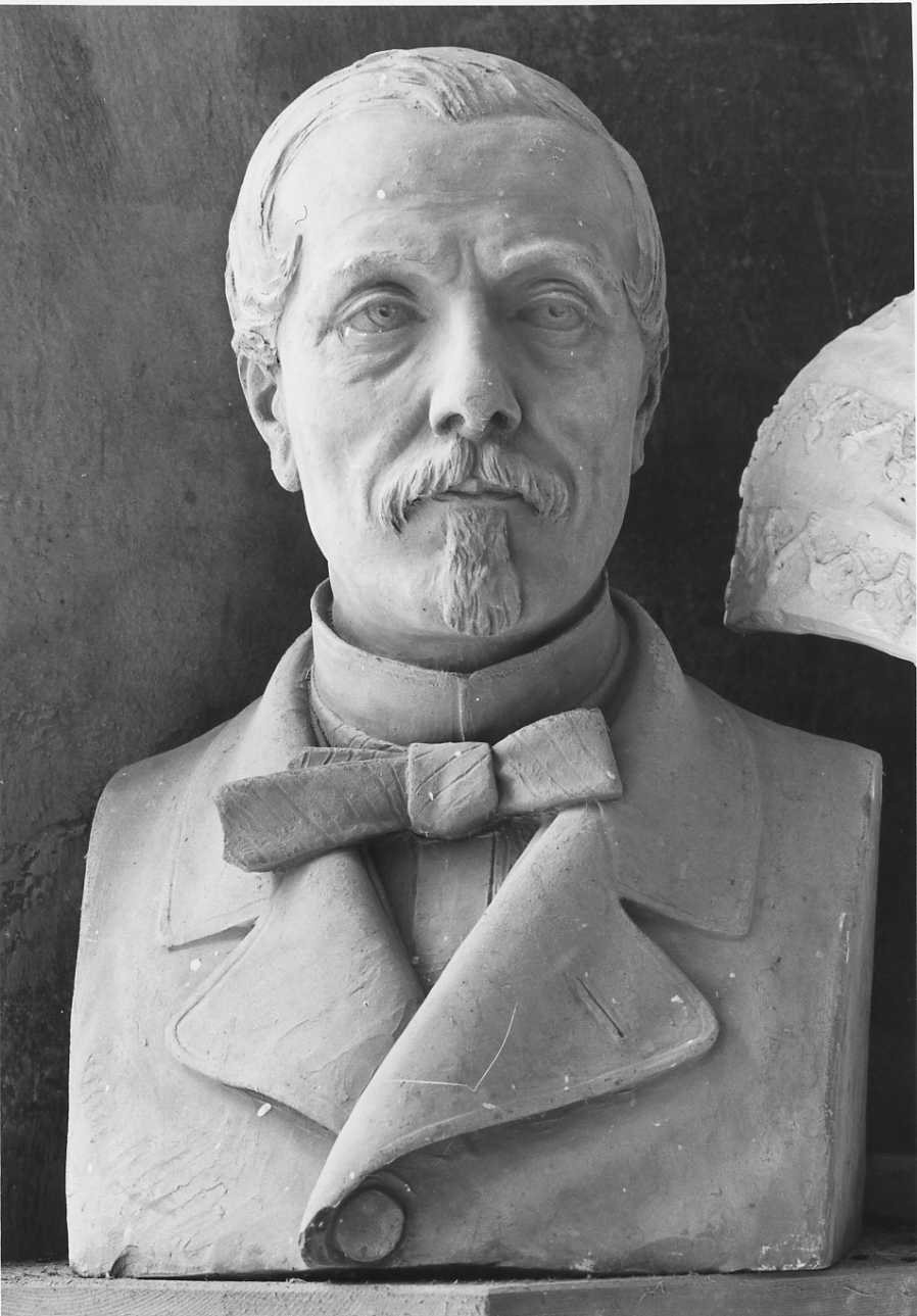 ritratto d'uomo a mezzo busto (busto, opera isolata) di Della Vedova Pietro (seconda metà sec. XIX)
