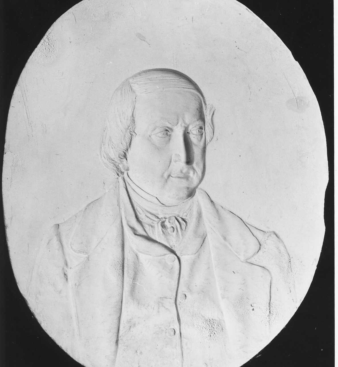 ritratto a mezzo busto di Gioacchino Rossini (matrice, elemento d'insieme) di Della Vedova Pietro (terzo quarto sec. XIX)