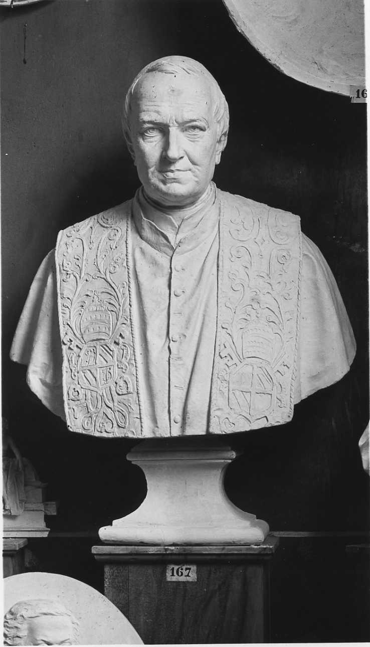 ritratto a mezzo busto di Pio IX (busto, opera isolata) di Della Vedova Pietro (seconda metà sec. XIX)