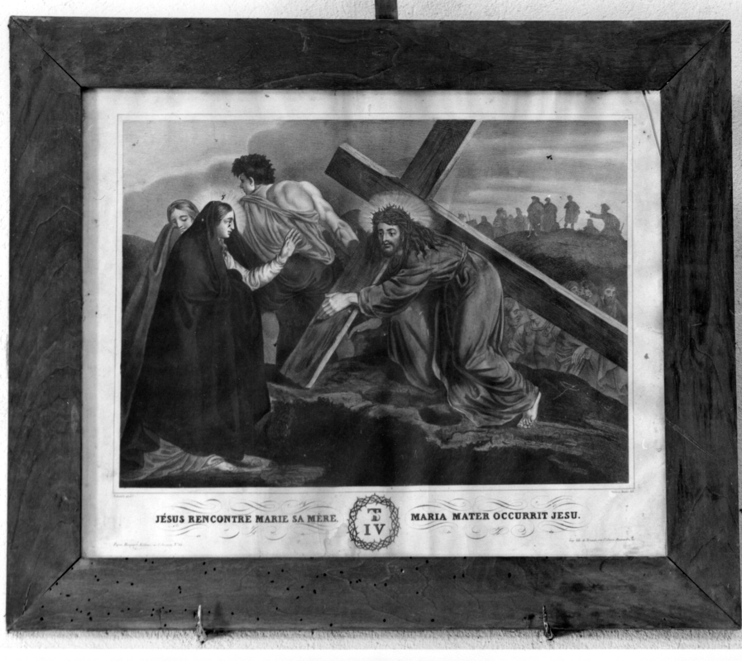 stazione IV: Gesù incontra la Madonna (stampa, elemento d'insieme) di Sabatelli Luigi, Musson Pierre (attribuito) (fine/inizio secc. XVIII/ XIX)
