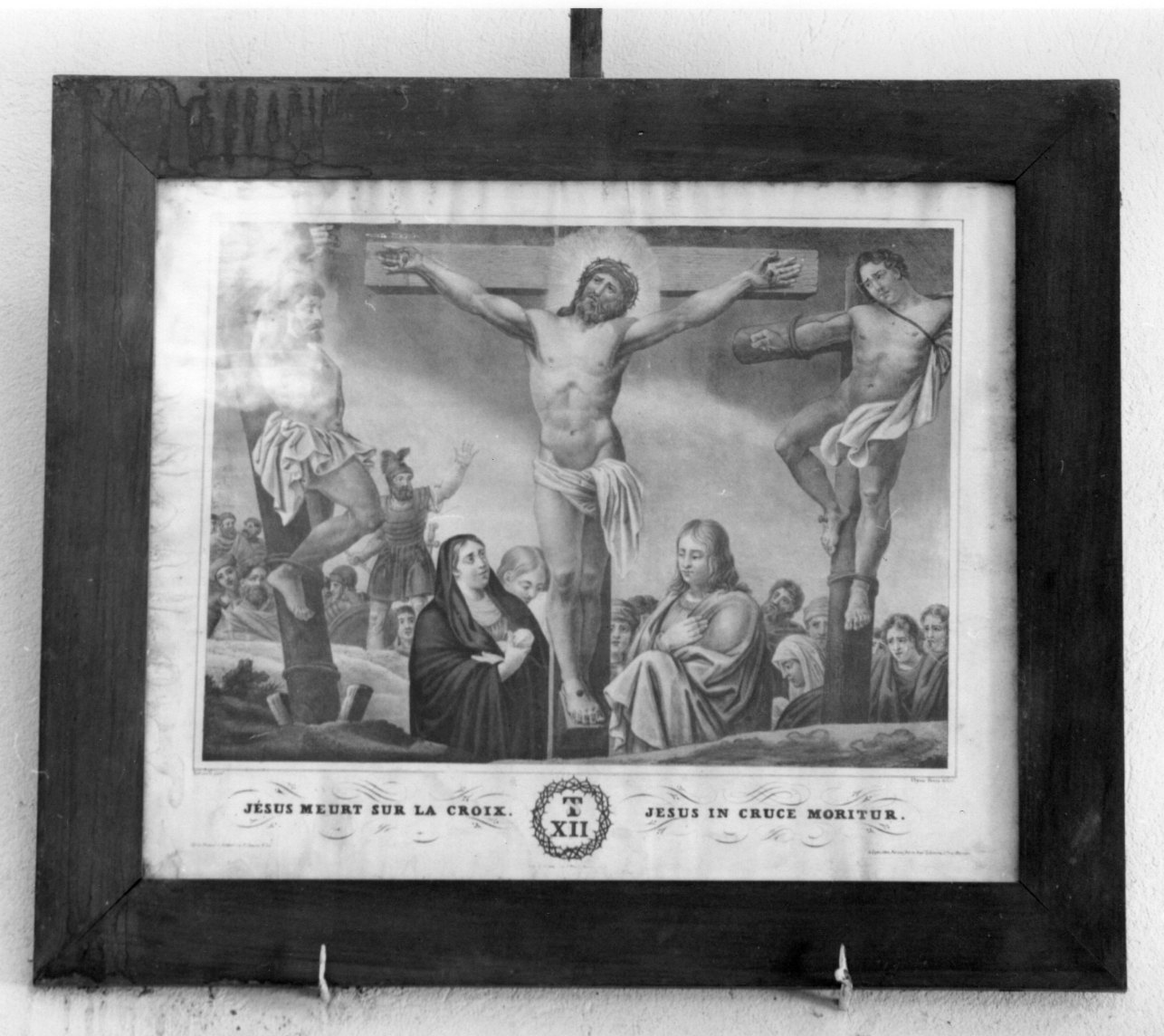 stazione XII: Gesù innalzato e morto in croce (stampa, elemento d'insieme) di Sabatelli Luigi, Musson Pierre (attribuito) (fine/inizio secc. XVIII/ XIX)