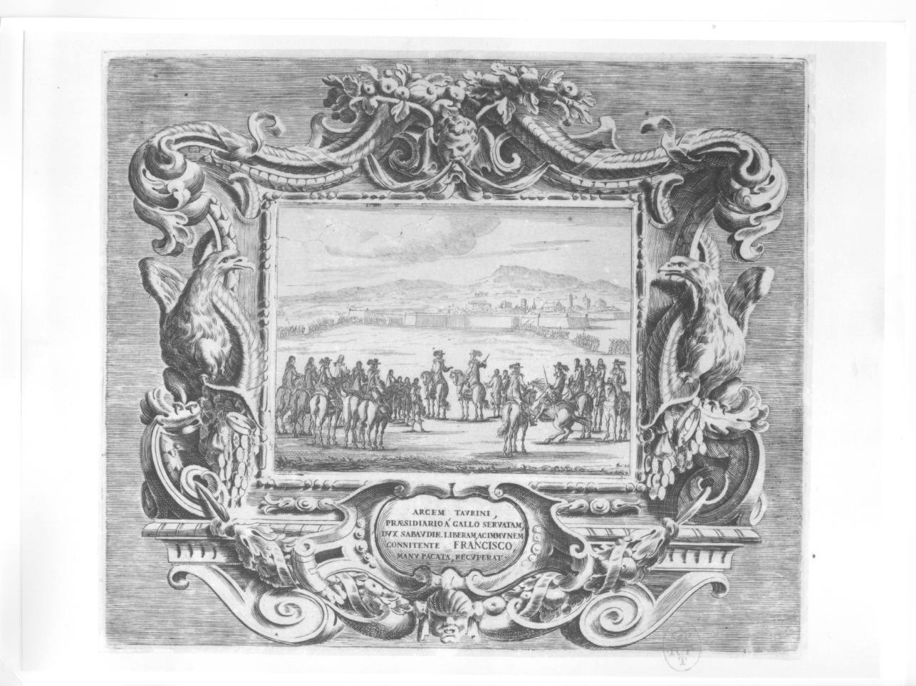 episodi della vita di Francesco I d'Este duca di Modena (stampa, serie) di Fenis Bartolomeo (seconda metà sec. XVII)