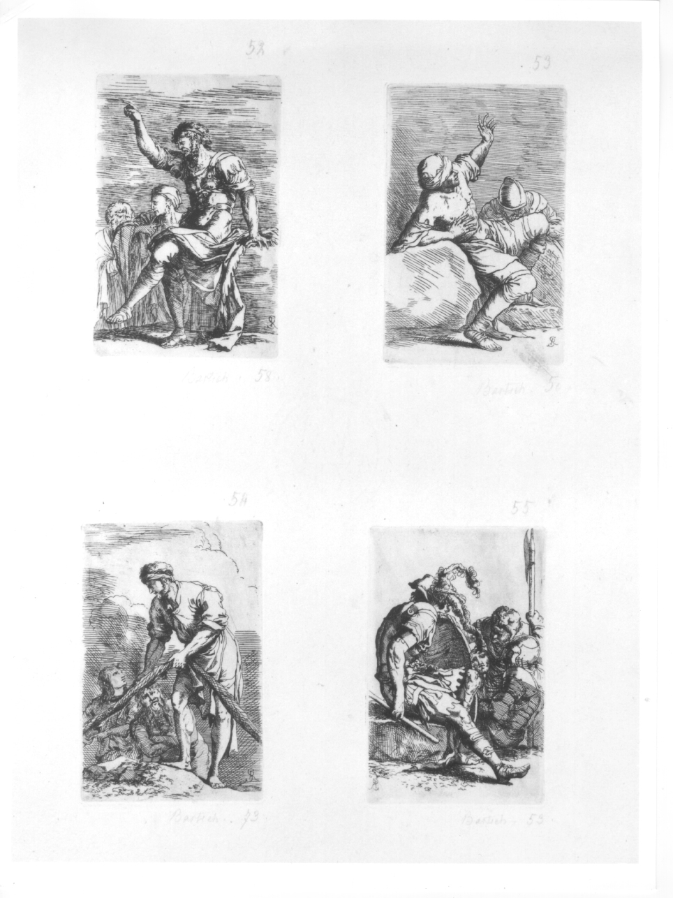 pescatori (stampa) di Rosa Salvatore (terzo quarto sec. XVII)