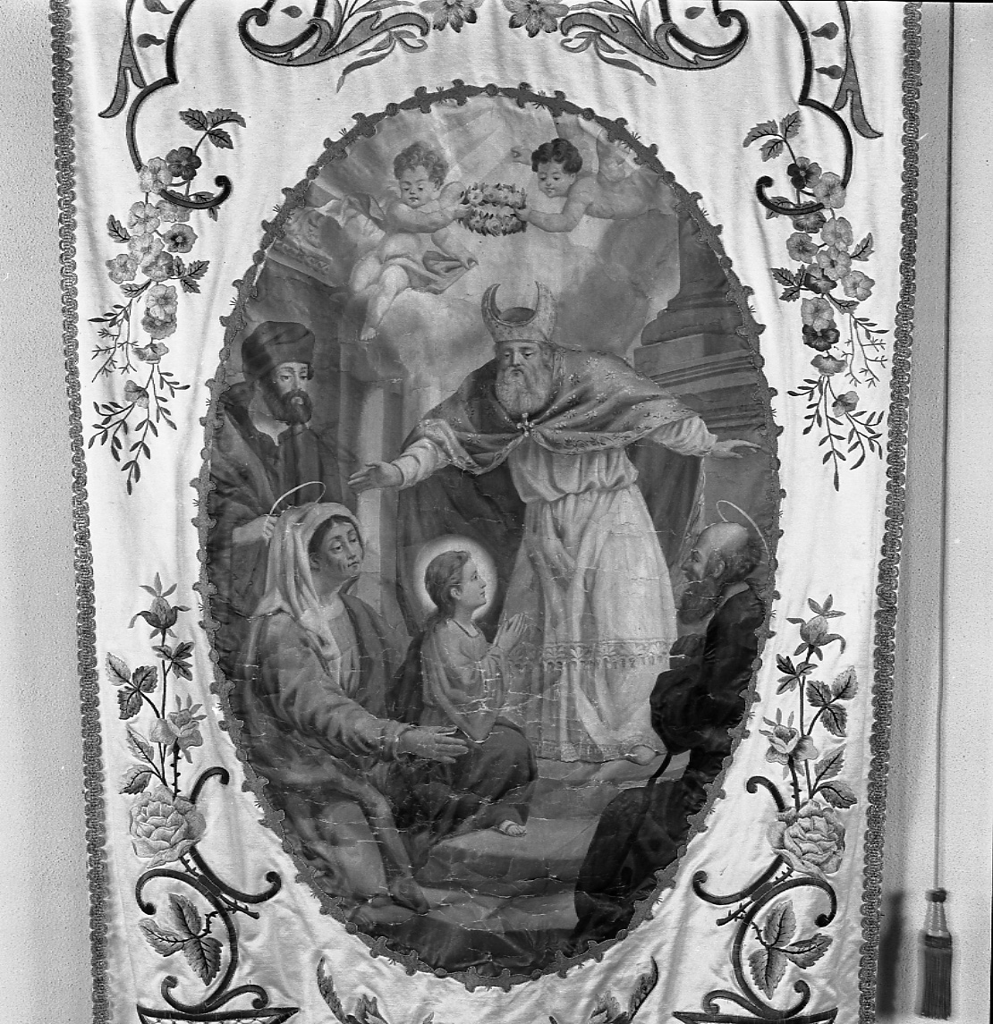 presentazione di Maria Vergine al tempio (stampa a colori) - ambito piemontese (inizio sec. XVIII)