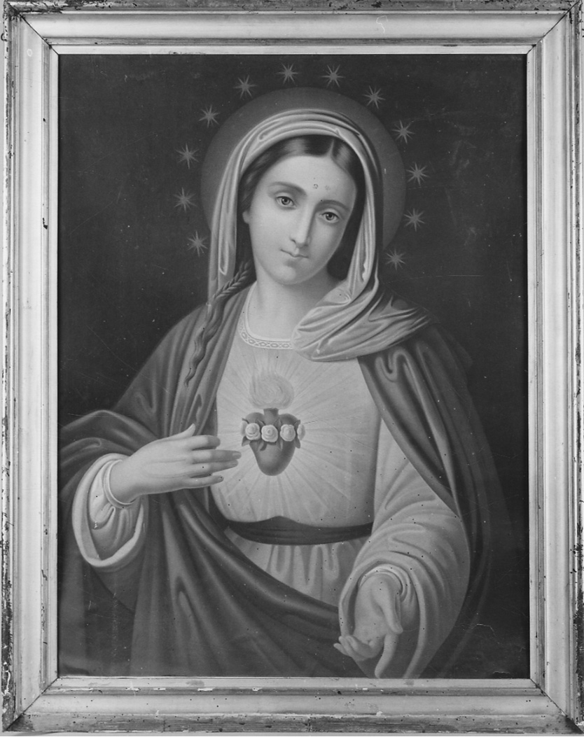 Sacro Cuore di Maria (stampa) - ambito piemontese (metà sec. XIX)