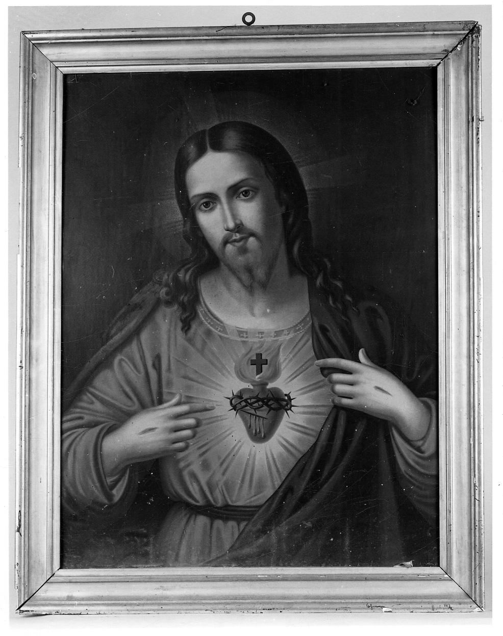Sacro Cuore di Gesù (stampa) - ambito piemontese (metà sec. XIX)
