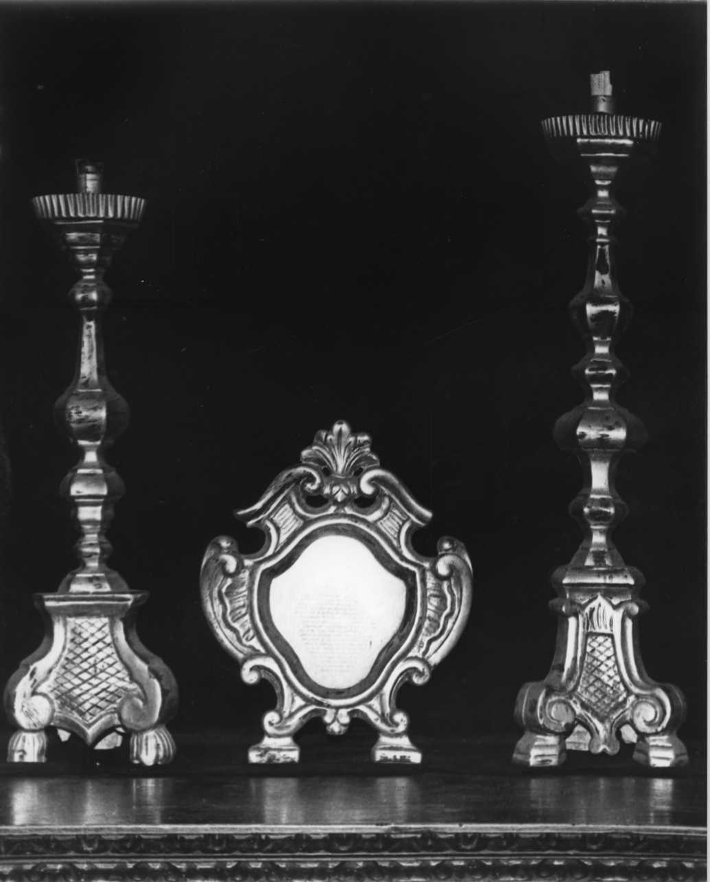 candeliere, serie - bottega piemontese (metà sec. XVIII)