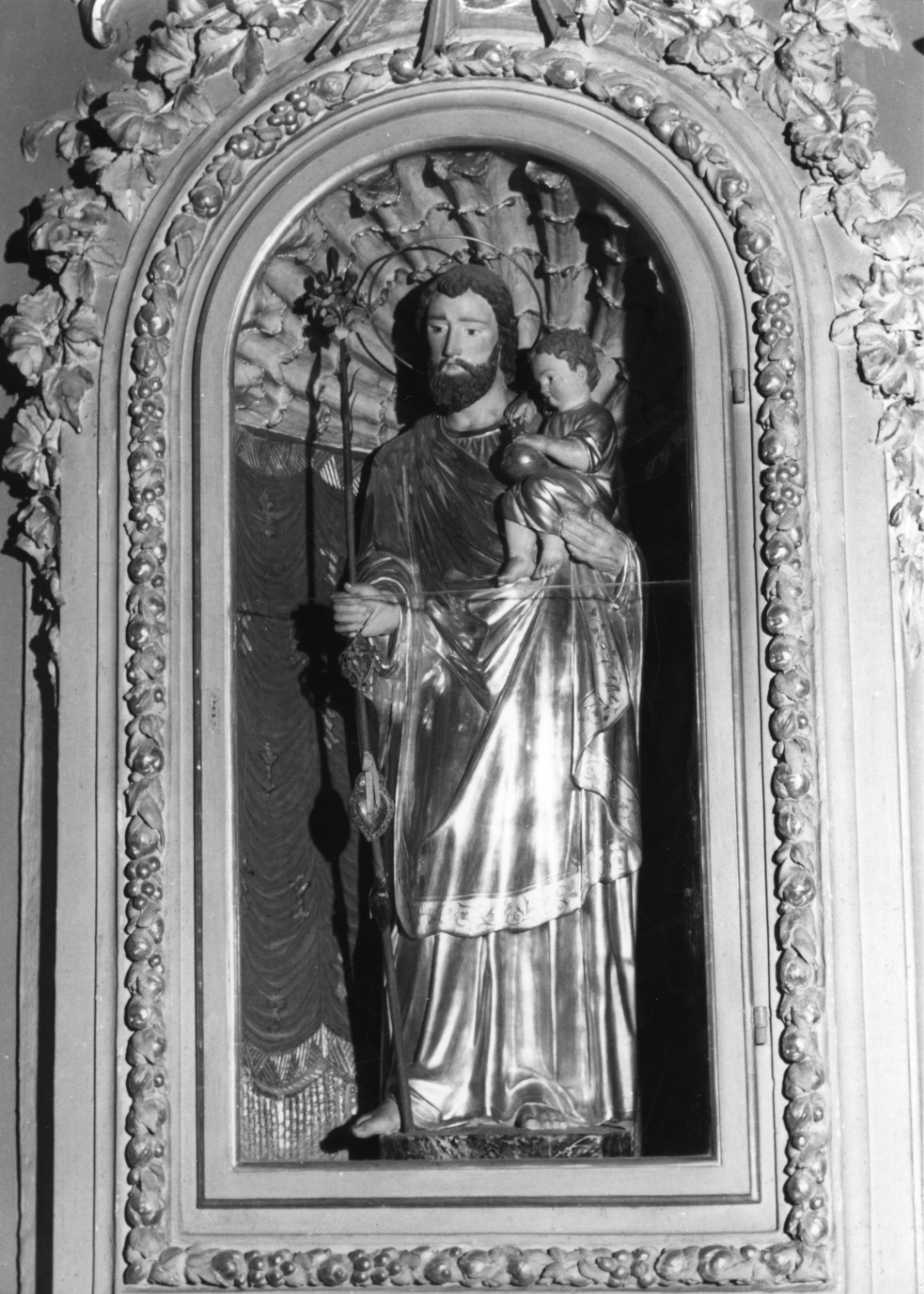 San Giuseppe e Gesù Bambino (statua, opera isolata) - bottega piemontese (sec. XIX)