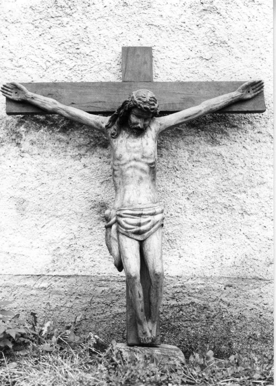 Cristo crocifisso (crocifisso, opera isolata) - bottega piemontese (fine/inizio secc. XVI/ XVII)