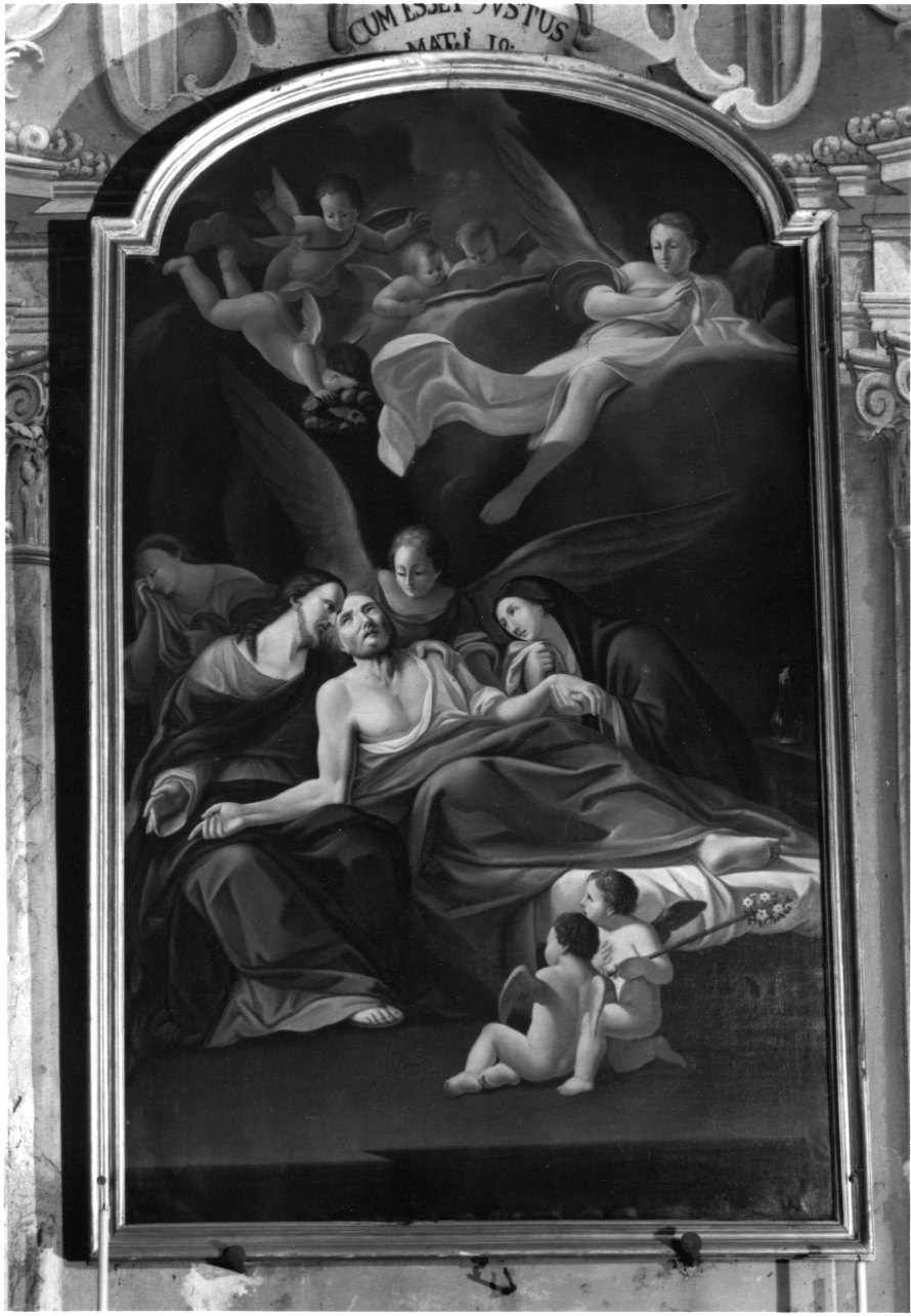 morte di San Giuseppe (dipinto, opera isolata) - ambito piemontese (fine/inizio secc. XIX/ XX)