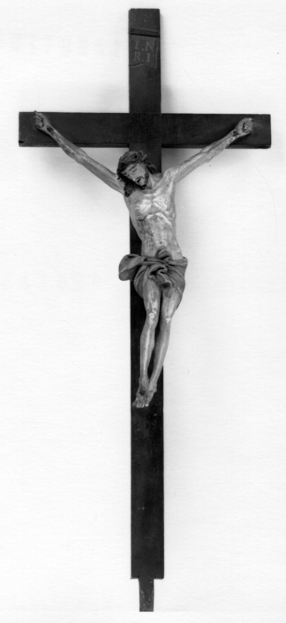 Cristo crocifisso (croce del pulpito, opera isolata) - bottega piemontese (seconda metà sec. XVIII)