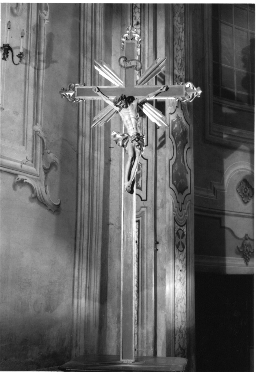 Cristo crocifisso (crocifisso, opera isolata) - bottega piemontese (terzo quarto sec. XVIII)