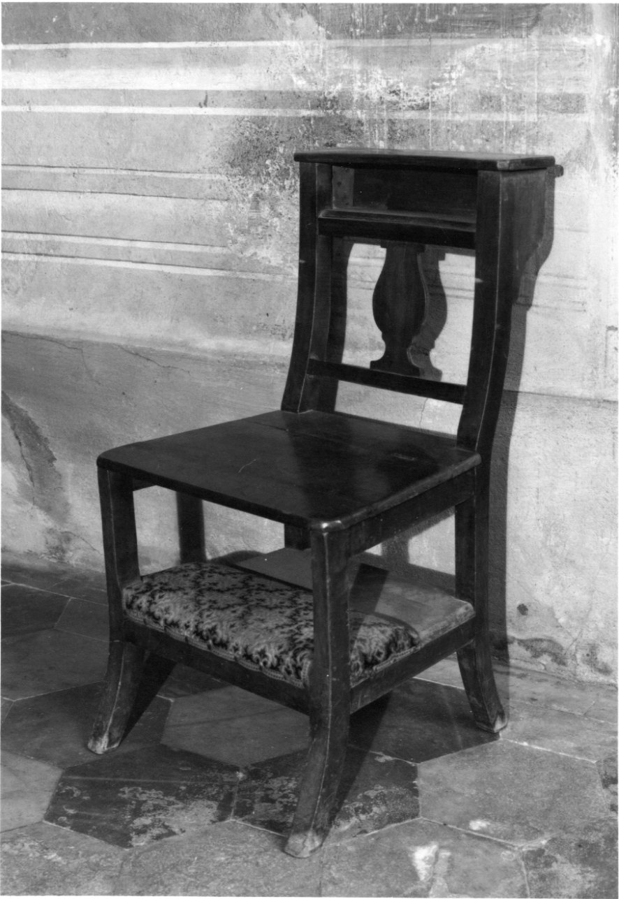 sedia con inginocchiatoio, opera isolata - bottega piemontese (sec. XVIII)
