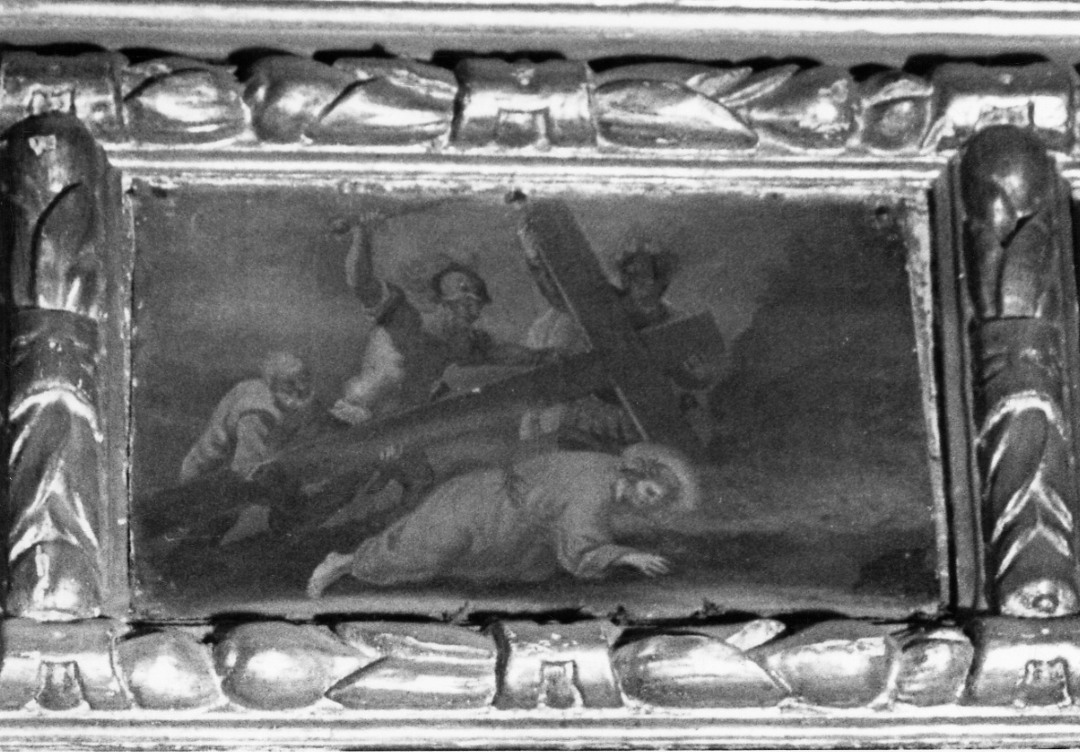 salita di Cristo al monte Calvario (dipinto, elemento d'insieme) - ambito piemontese (fine/inizio secc. XVII/ XVIII)