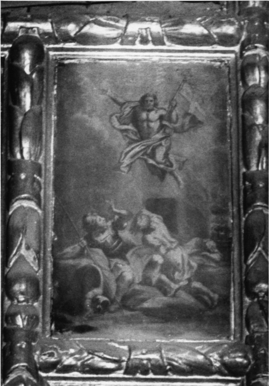 resurrezione di Cristo (dipinto, elemento d'insieme) - ambito piemontese (fine/inizio secc. XVII/ XVIII)