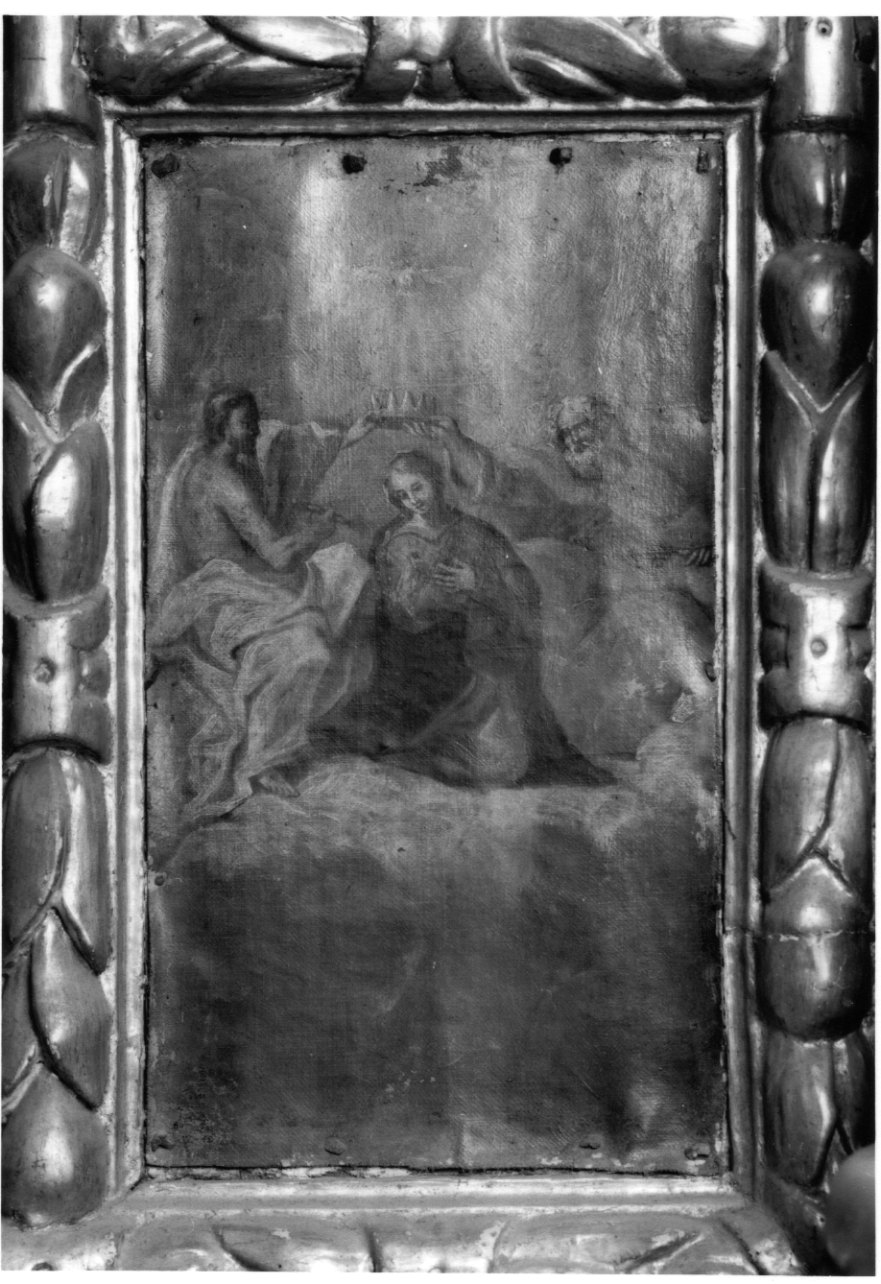 incoronazione di Maria Vergine (dipinto, elemento d'insieme) - ambito piemontese (fine/inizio secc. XVII/ XVIII)