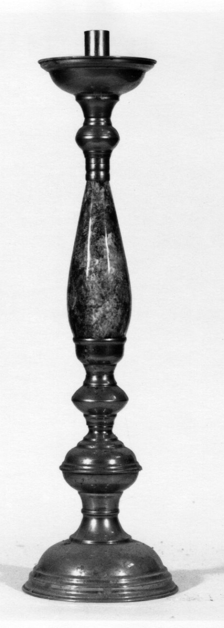 candeliere d'altare, serie - bottega piemontese (prima metà sec. XX)