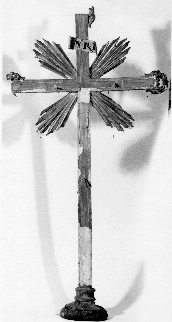 croce d'altare, opera isolata - bottega piemontese (prima metà sec. XIX)