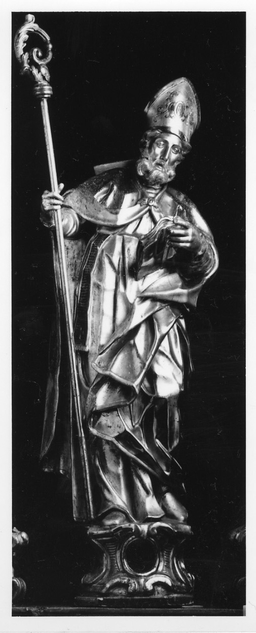 San Bernolfo (reliquiario - a statua, opera isolata) - bottega piemontese (sec. XVIII)