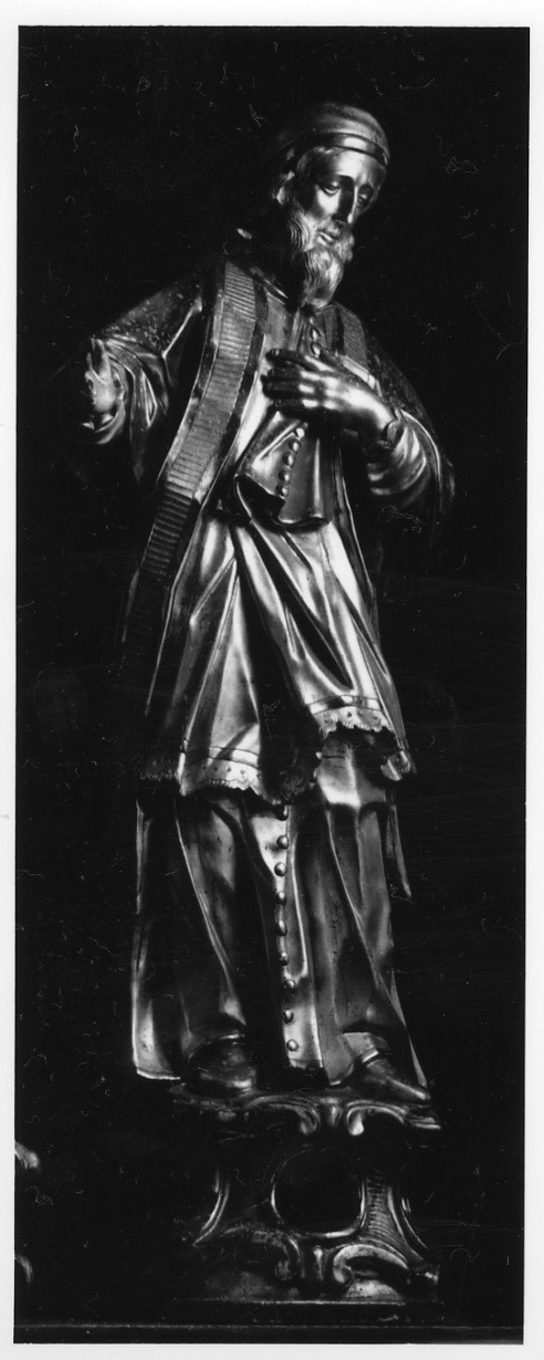 San Pio V (reliquiario - a statua, opera isolata) - bottega piemontese (sec. XVIII)