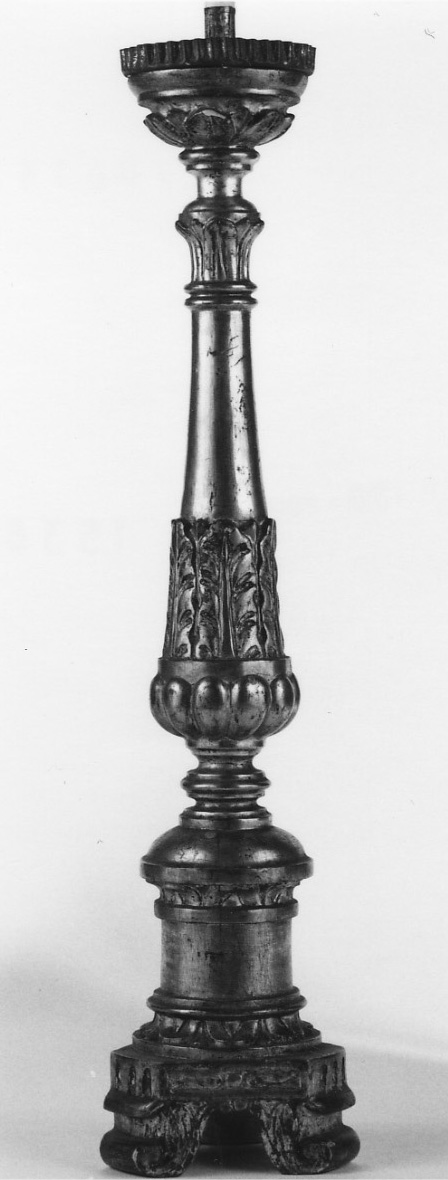 candeliere d'altare, serie di Prinotti Costantino (bottega) (fine/inizio secc. XIX/ XX)