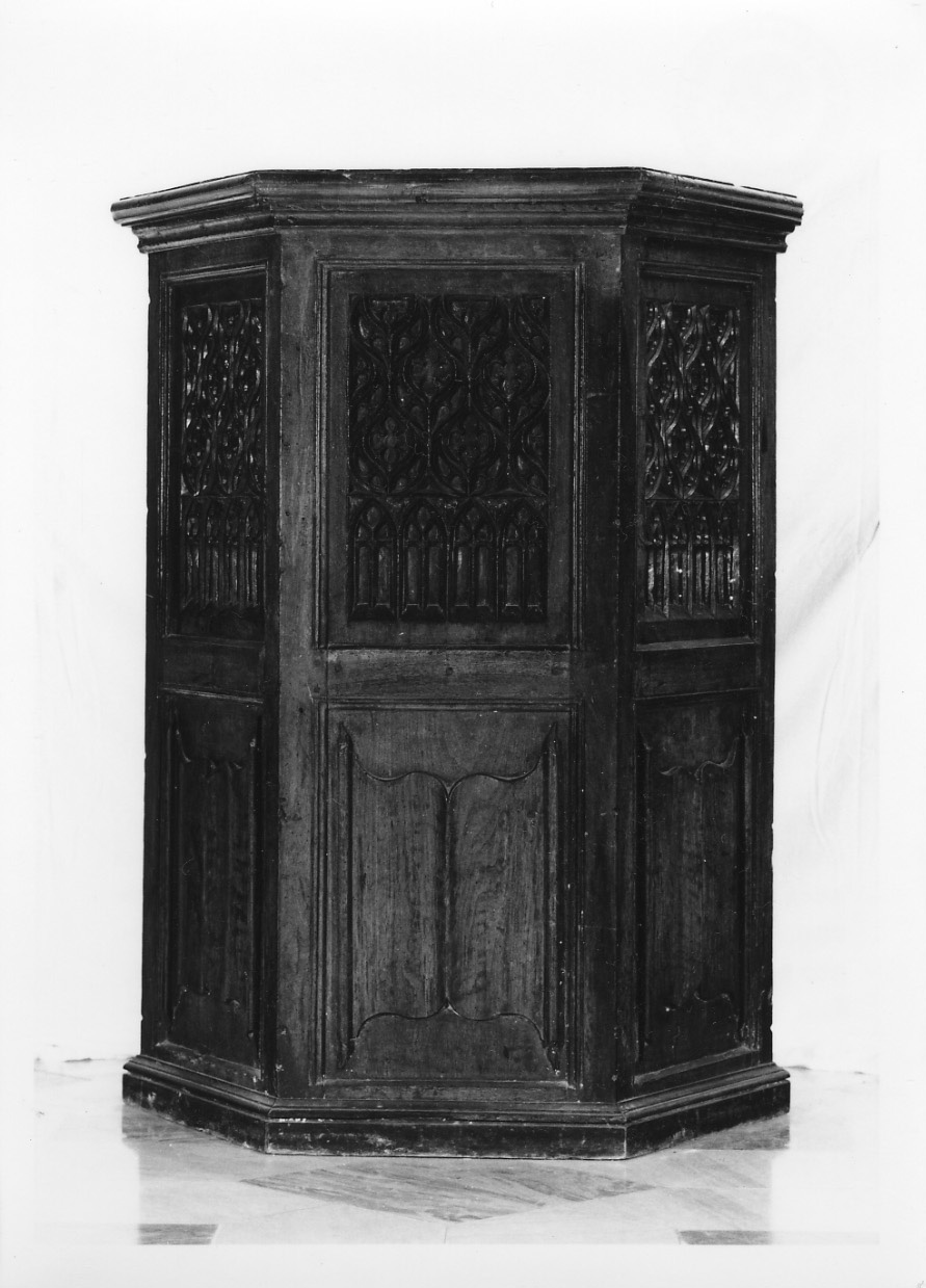 credenza, opera isolata - bottega piemontese (seconda metà sec. XV)