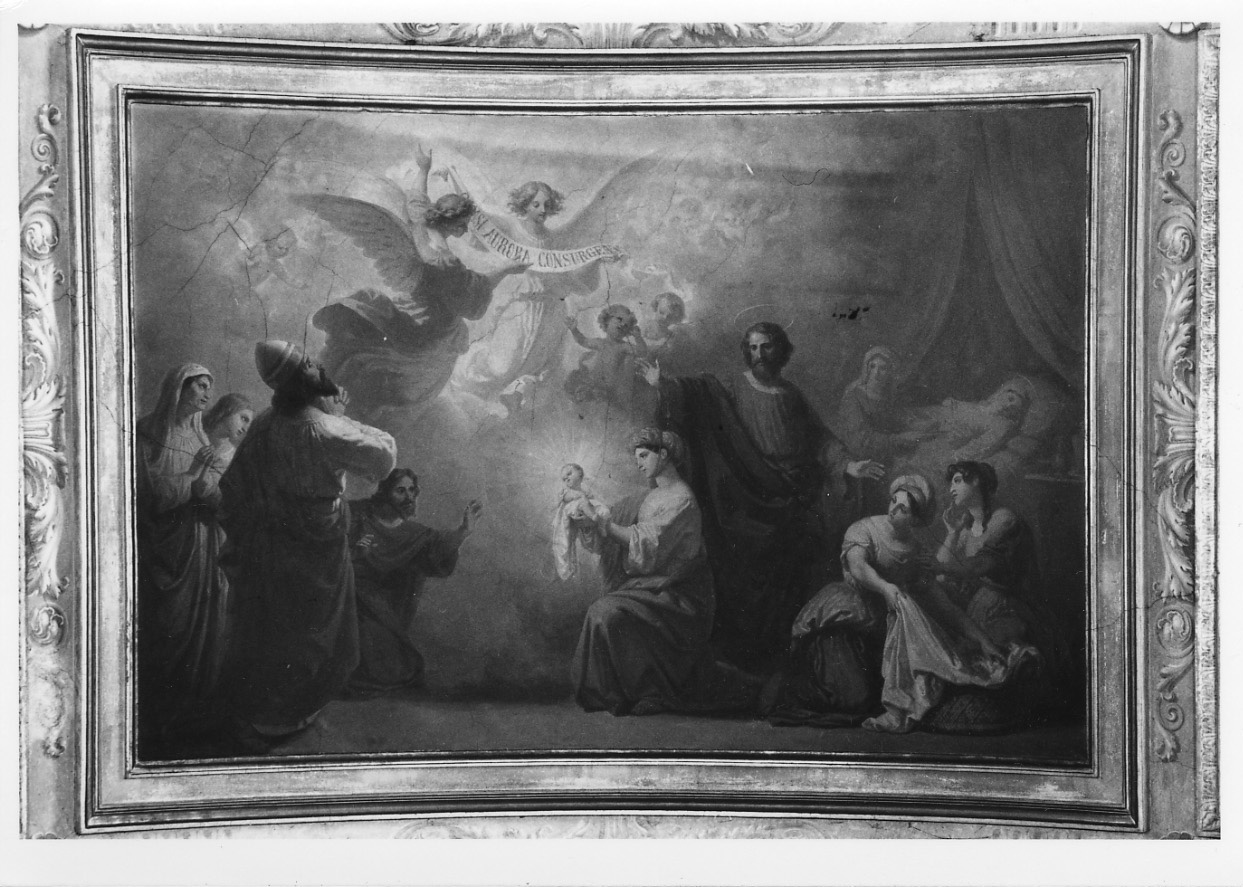 nascita di Maria Vergine (dipinto, opera isolata) di Gonin Francesco (sec. XIX)