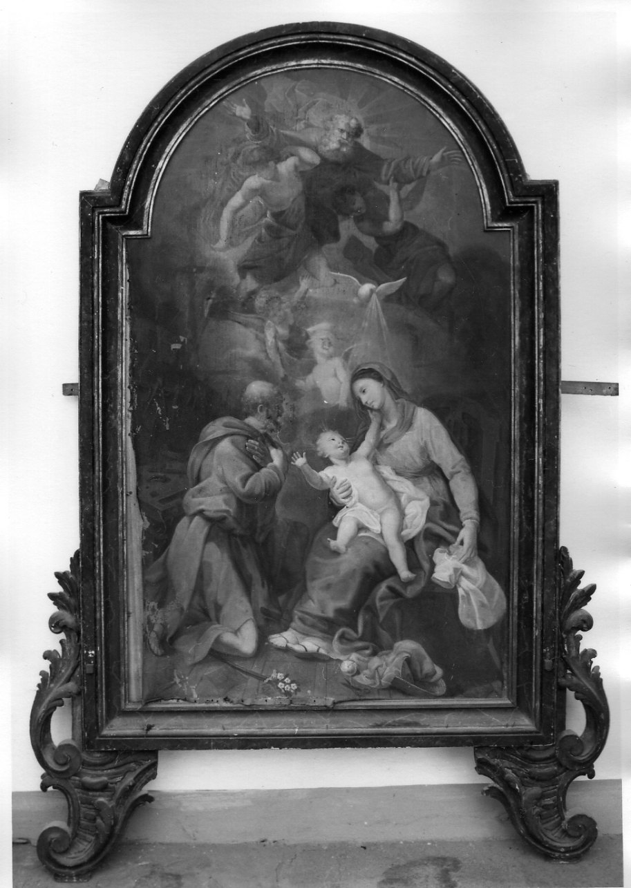 Sacra Famiglia (dipinto, opera isolata) - ambito piemontese (seconda metà sec. XVIII)