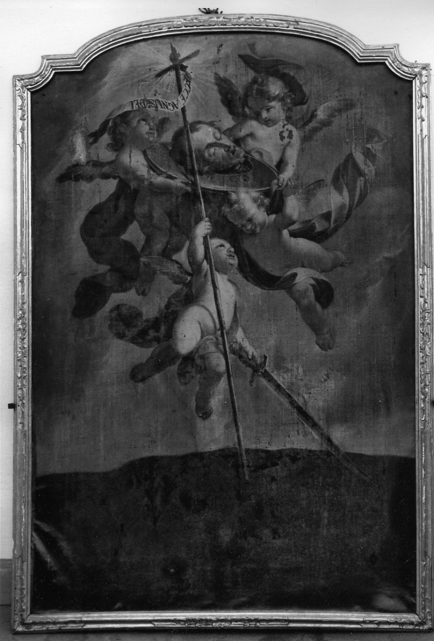testa di San Giovanni Battista (dipinto, opera isolata) - ambito piemontese (sec. XVIII)
