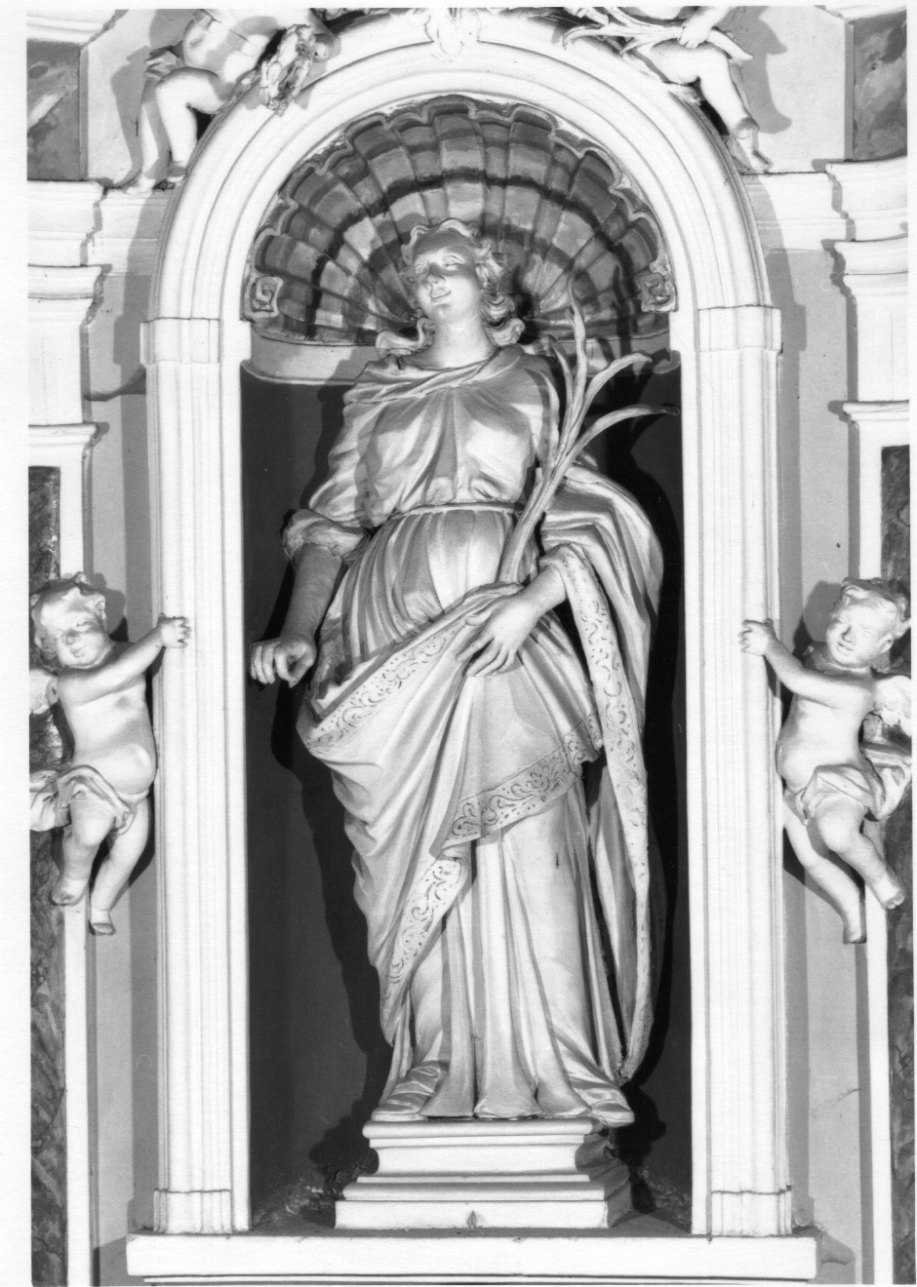 Santa Lucia (statua, opera isolata) - ambito piemontese (prima metà sec. XVIII)