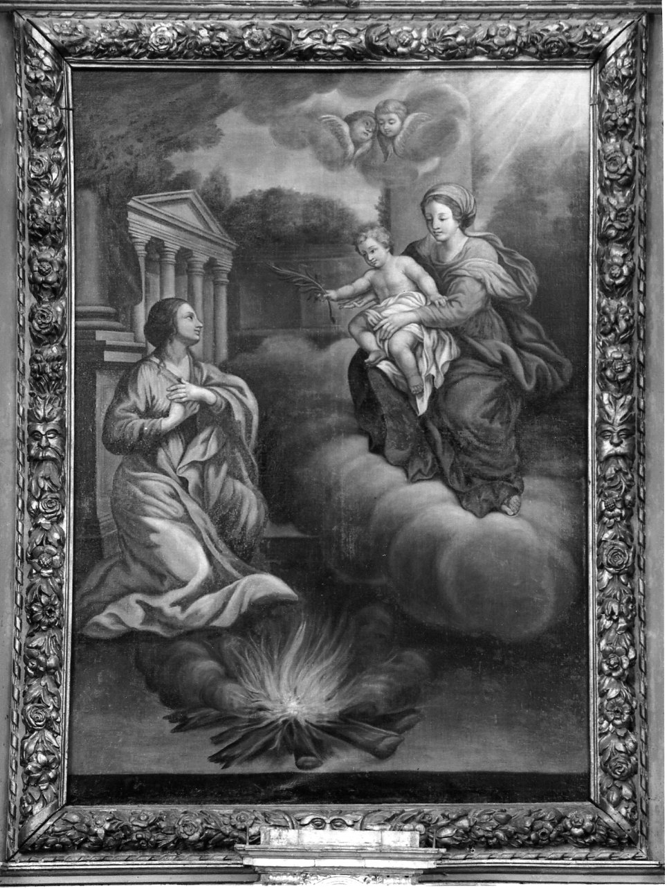 Madonna con Bambino e Sant'Anastasia (dipinto, opera isolata) - ambito piemontese (terzo quarto sec. XVII)