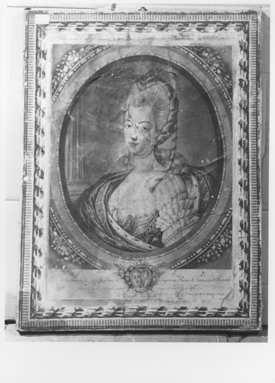 ritratto a mezzo busto di Maria Antonietta regina di Francia (stampa, serie) di Brookshaw Richard (sec. XVIII)