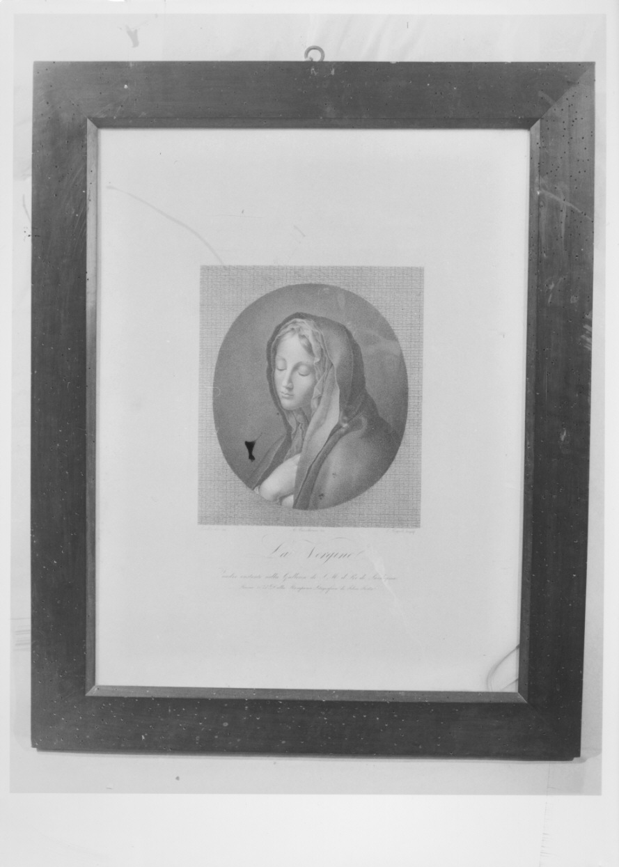 Maria Vergine (stampa) di Boucheron Angelo Michele, Dolci Carlo, Poggioli Luigi (secondo quarto sec. XIX)